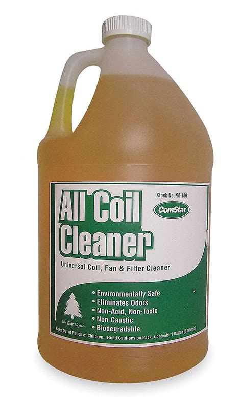 Condenser or Evaporator Cleaner, 1 gal, Yellow Color, 1 EA - Grainger