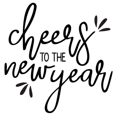 This Cheers to the New Year SVG is a festive addition to your New Year ...