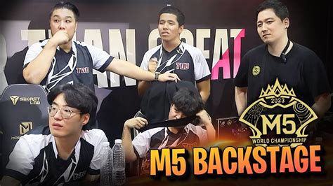 MLBB M5 backstage TOB and analyzing matches - YouTube