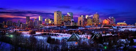 Edmonton Winter Skyline Photograph by Designpics - Fine Art America