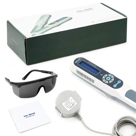 Hand-held UVB Ligth Therapy Home Phototherapy with Digital Timer,Goggle Gifts - DGYAO RED LIGHT ...