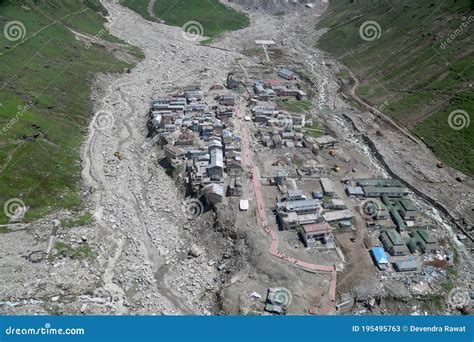 Kedarnath Temple Aerial View Stock Image - Image of broken, fragile ...