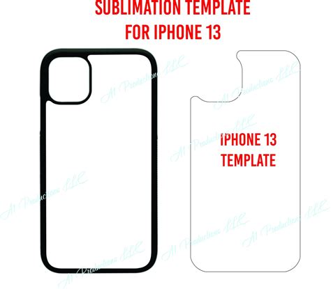 IPhone Case 13 Template, Phone Case Template for Sublimation Printing ...