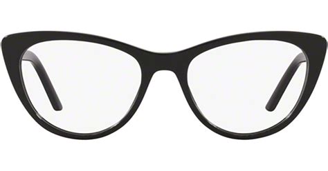 Prada Cat-eye Frames Glasses in Black - Lyst