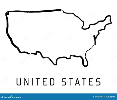 United States map stock illustration. Illustration of united - 97793153