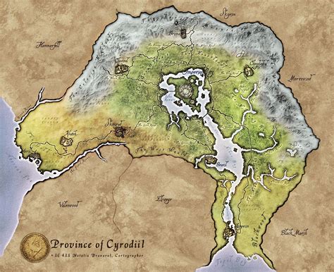 Detailed Map Of Cyrodiil