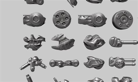 23 Zbrush IMM robotic parts 3d print model | CGTrader