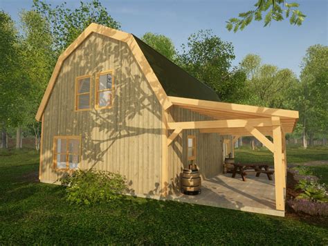 24x36 Gambrel Barn Home Plan - Etsy