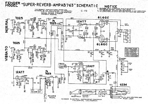 Fender Super Reverb Schematic