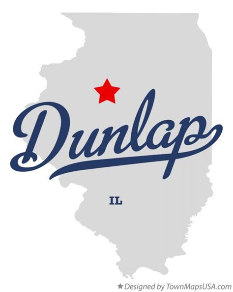 Map of Dunlap, IL, Illinois