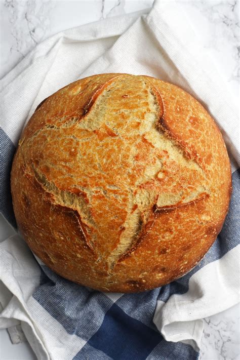 Classic French Boule Bread in Dutch-Oven - Pardon Your French