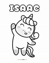 Isaac Name Coloring Pages  Home sketch template