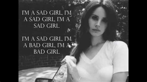 Lana Del Rey - Sad Girl Lyrics - YouTube