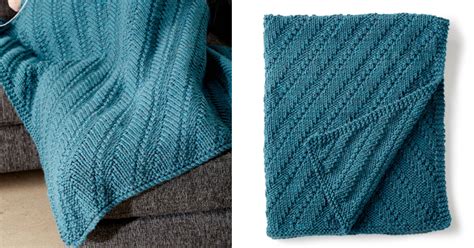 Reversible Knitted Lap Blanket [FREE Knitting Pattern]