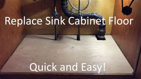 Replace Sink Cabinet Floor You