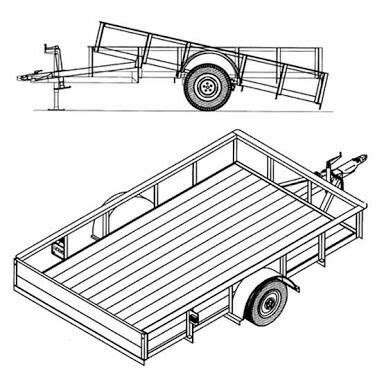 Pin by Richard on Trailers | Tilt trailer, Utility trailer, Trailer plans