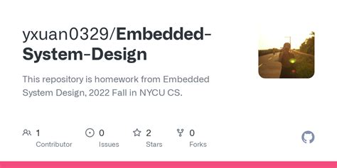 GitHub - yxuan0329/Embedded-System-Design: This repository is homework ...