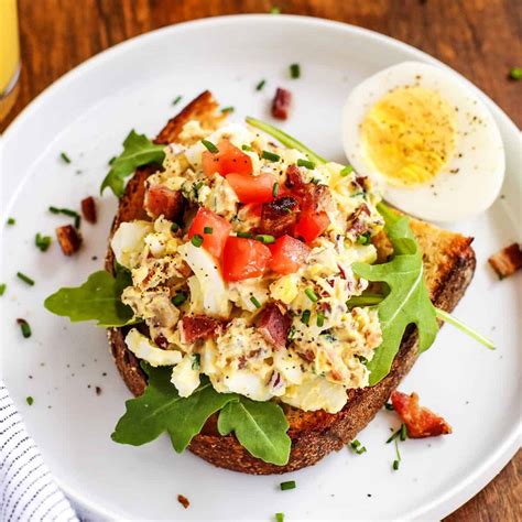 Breakfast Egg Salad with Bacon - A Farmgirl's Dabbles