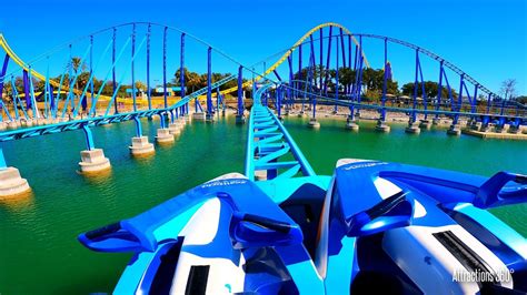 Jet-Ski Themed Roller Coaster Wave Breaker Coaster SeaWorld San Antonio 2021