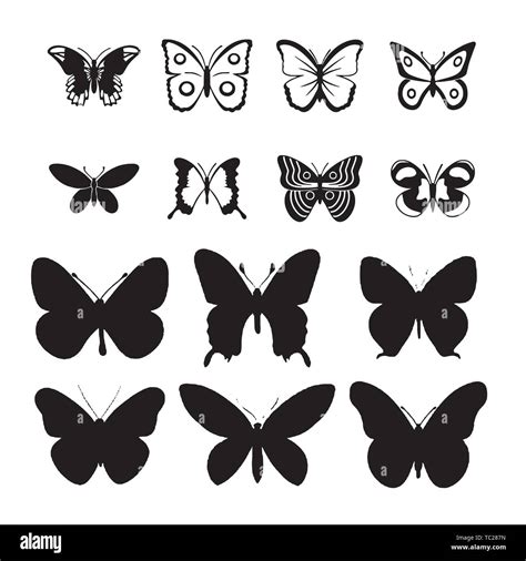 insect butterfly outline vector. nature coloring book insect butterfly ...