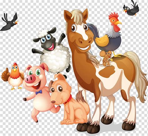 Farm Animals Cartoon Clipart