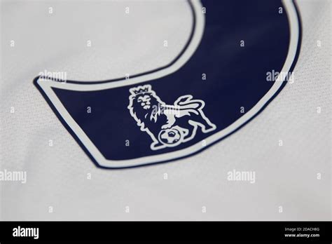 Premier League lion with football logo inset within the a back of shirt number Stock Photo - Alamy