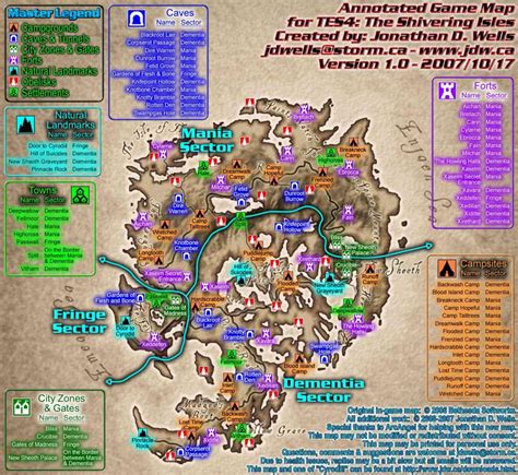 The Elder Scrolls IV: Oblivion Annotated and Interactive Maps – Blogg