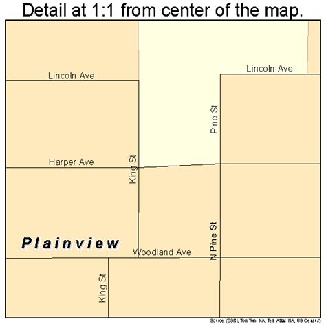 Plainview Nebraska Street Map 3139170