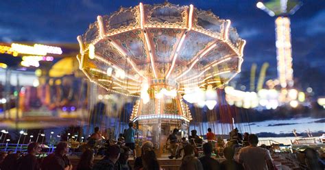 Rides of the Oregon State Fair carnival