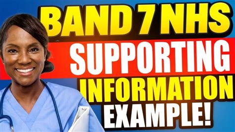 NHS Band 7 Supporting Information Example (Use this template!)