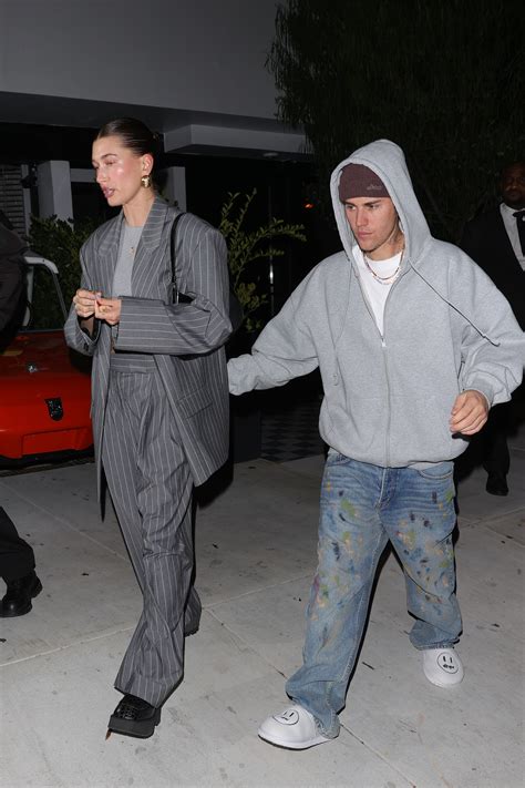 Hailey Bieber and Justin Bieber are back in coordinating outfits | Vogue India