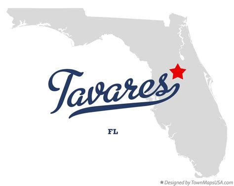 Map Of Tavares Florida - Black Sea Map