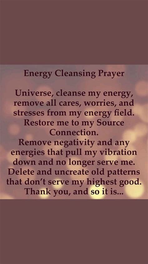 Energy cleansing | Spiritual quotes, Healing words, Spirituality energy