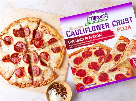 Four Cheese Frozen Cauliflower Crust Pizza | Milton's Craft Bakers