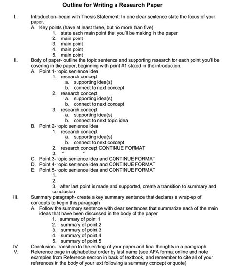 this is a sample research paper outline. I think it might helps to some people to organize and ...