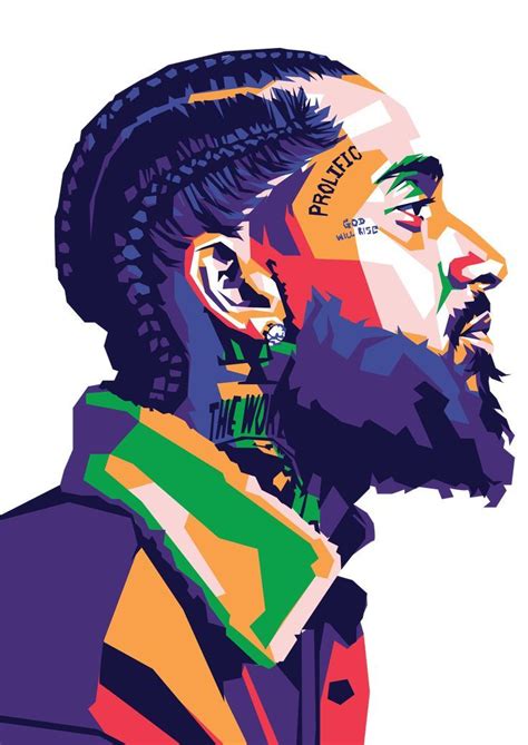 Nipsey Hussle by rising67 | Pop art shirt, Rapper art, Pop art portraits