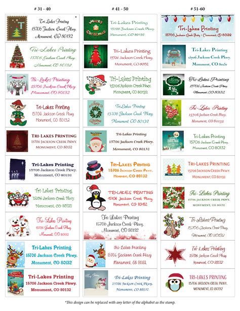 Christmas Address Labels - High Quality Printing Services