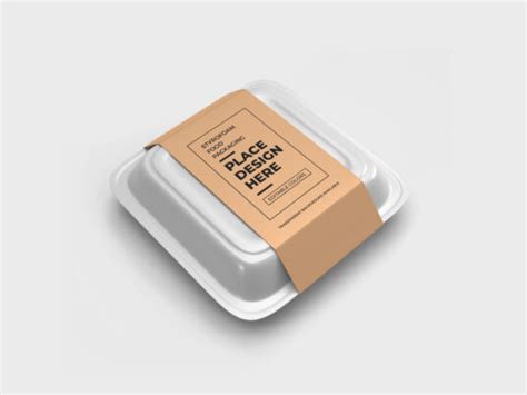 Food Packaging with Label Mockup - Mockup World