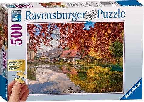 Ravensburger Peaceful Mill 500 Larger Piece Jigsaw Puzzle