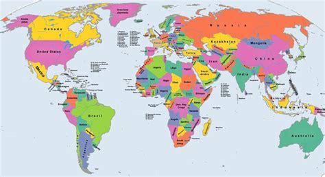 Encuentra aquí el mejor mapamundi político Mapa del mundo político con ...