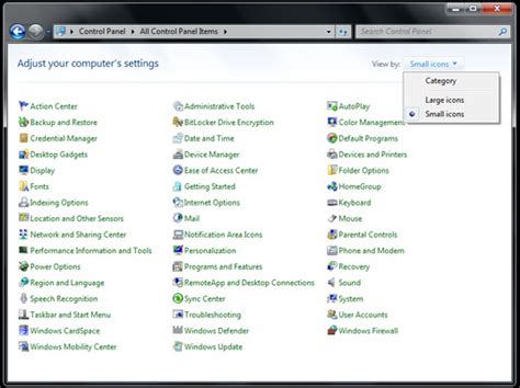 Windows 7 Control Panel Features - dummies