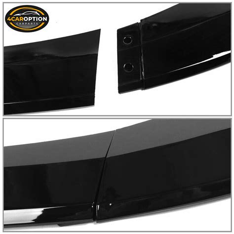 Fits 20-22 Toyota Corolla LE Front Bumper Lip Spoiler Gloss Black 3PC | eBay