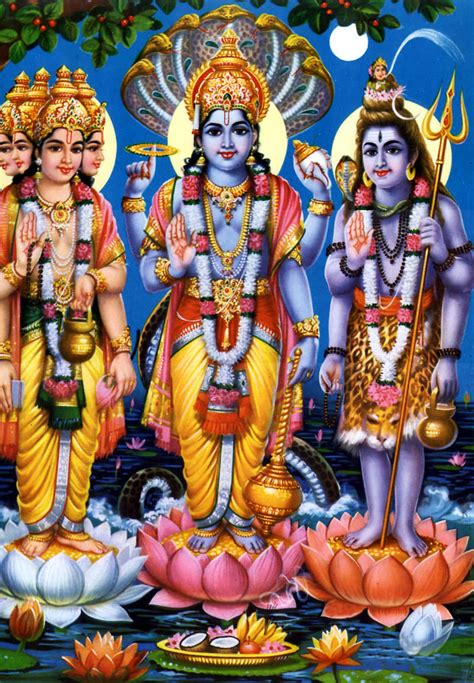 Lord Brahma Vishnu Shiva Wallpaper Hd