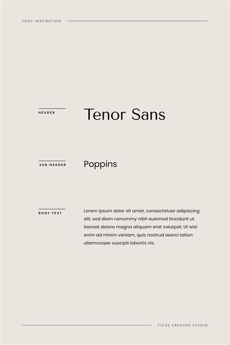 Font Pairing Inspiration - Tenor Sans + Poppins | Typography fonts ...