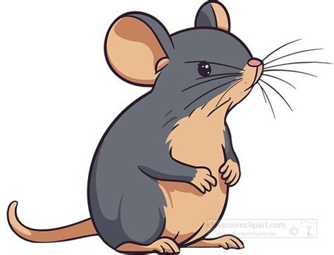 Mouse Clipart-cute mouse side view clip art