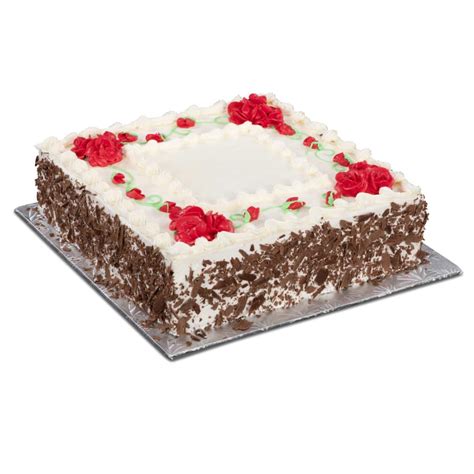 Medium Square Vanilla Cake - 20-25 slices - Greek Food Shop by Select Bakery