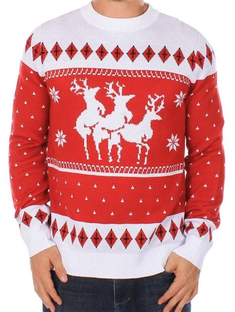 Reindeer Menage A Trois jumper ⋆ Christmas Jumpers, Men's Christmas ...