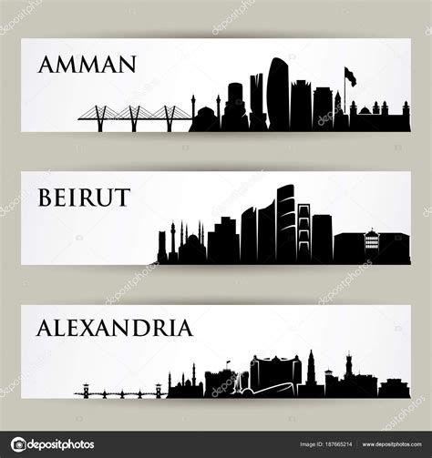 City Skylines Middle East Vector Illustration — Stock Vector © I.Petrovic #187665214