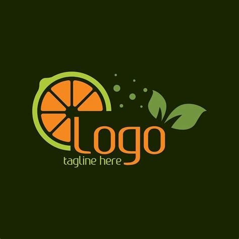 Premium Vector | Green orange logo design template