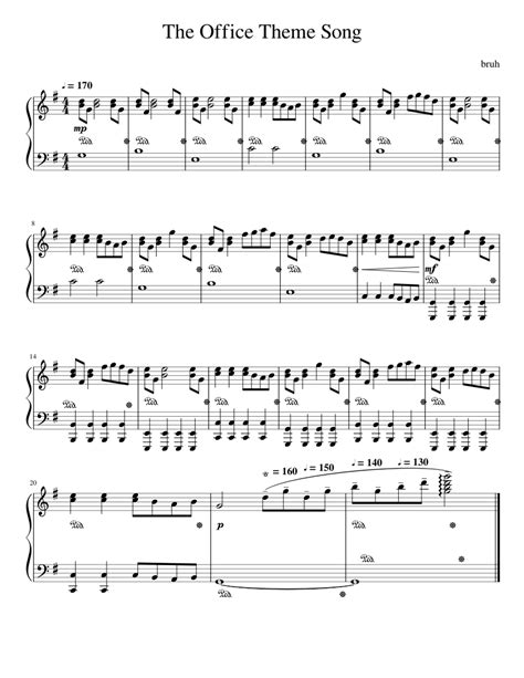 The Office Theme Song Sheet music for Piano (Solo) | Musescore.com